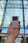 An iPod at the Birmingham Apple store.